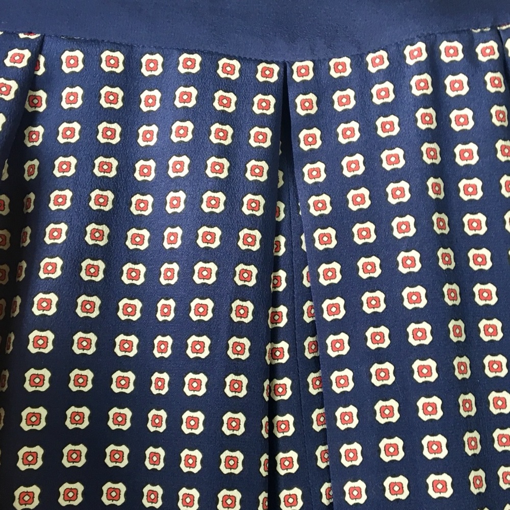 Madewell Ascot Silk Dots Print Double Slit Skirt 0 - Picture 7 of 8